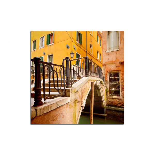 Obraz na plátně - Malý most v Benátkách - čtverec